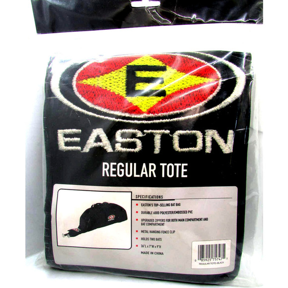 Easton Regular Tote Bat Ball Black Baseball Bag - Picture 1 of 6